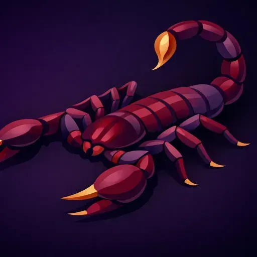 Ilustración del signo Escorpio