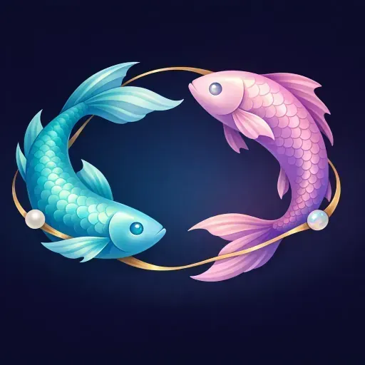 Ilustración del signo Piscis