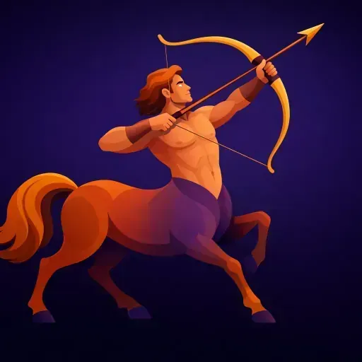 Ilustración del signo Sagitario